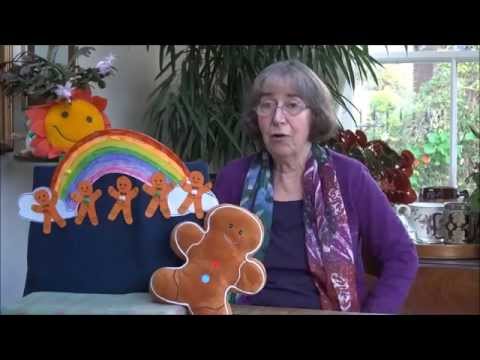 Five little gingerbread men in a row - an action song for the festive season