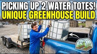Hauling Home Two Water Totes for My One-of-a-Kind Greenhouse Setup