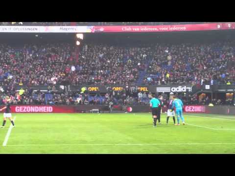 Feyenoord tegen FC Emmen op 4-1-2015