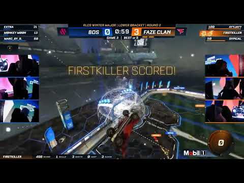 Firstkiller Doubles Taps With No Boost | BDS vs. FaZe Clan RLCS Winter Major