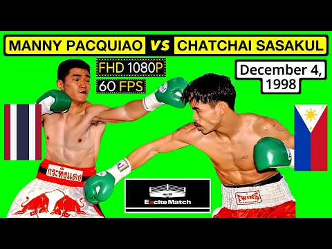 (25) Manny Pacquiao vs Chatchai Sasakul (TH) | Dec 4, 1998 Phuttamonthon TH