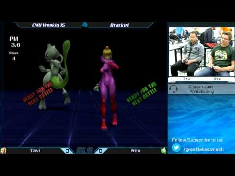 CMU Weekly 15 - Tavi (Zero Suit Samus) vs. Rex (Mewtwo)