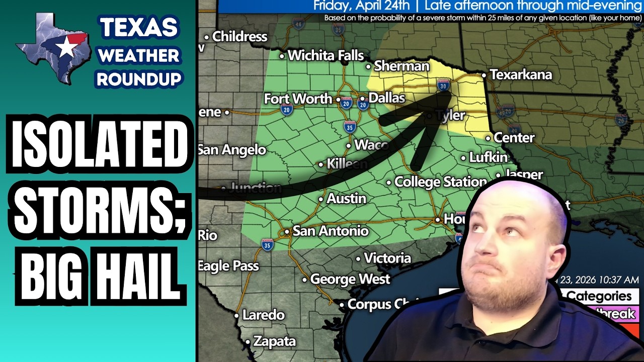 Texas Weather Roundup: Conditional Severe Storm Risk, Fire Danger and Weekend Heat
