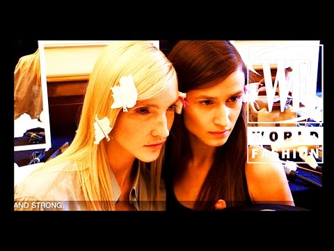 Backstage Andrea Incontri Spring-Summer 2015 Milan Fashion Week