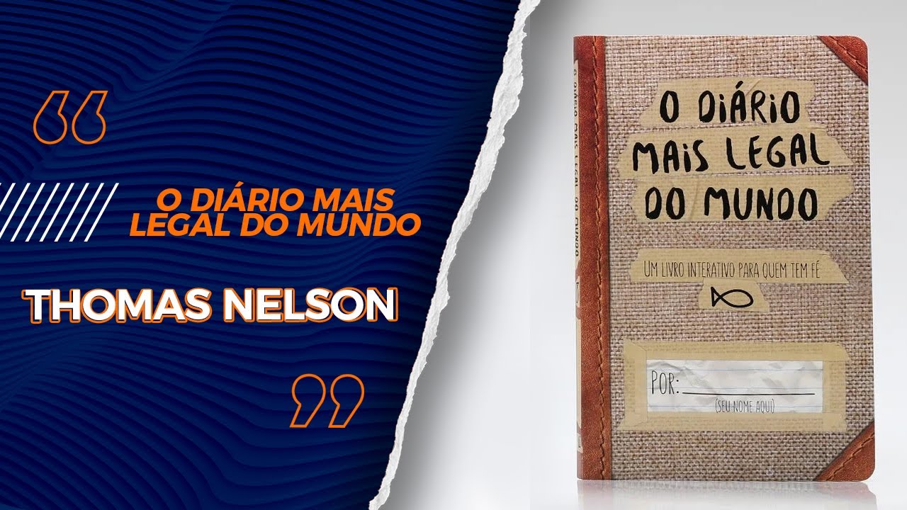 Watch Now O Diário Mais Legal Do Mundo | Thomas Nelson - Livrarias Família Cristã O Diário Mais Legal Do Mundo | Thomas Nelson - Livrarias Família Cristã