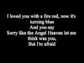 Silverstein - Apologize (Lyrics) 