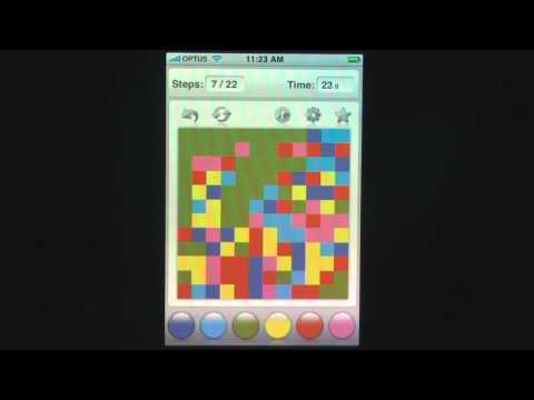 Flood It Pro iPhone Gameplay Video Review - AppSpy.com