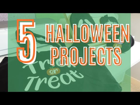 DIY Cricut Halloween Projects with Glow in the Dark MerryMade HTV