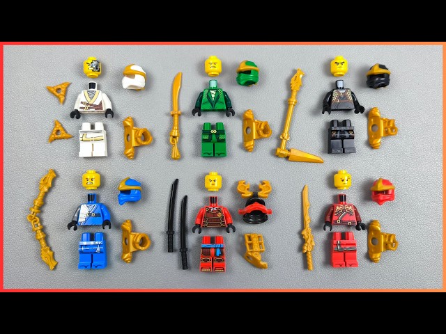 Vídeo relacionado con Paquete Combo de Minifiguras LEGO Ninjago Legacy - Lloyd, Jay, Kai, Cole, Zane, NYA (con Armas y Soporte de Exhibición)