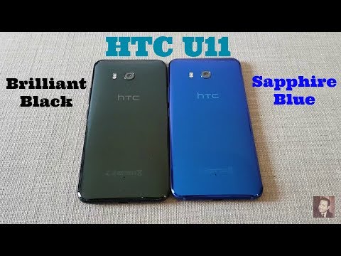 HTC U11 - Brilliant Black vs Sapphire Blue