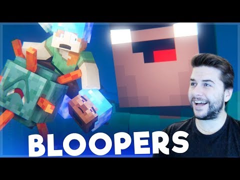 😂REACTING TO FUNNY OCEAN MONUMENT BLOOPERS! Minecraft Animations!😂