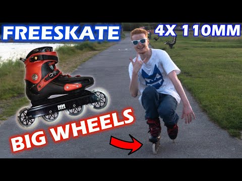 NN Skates SUMO 110MM Frame Review Big Wheel Blading!