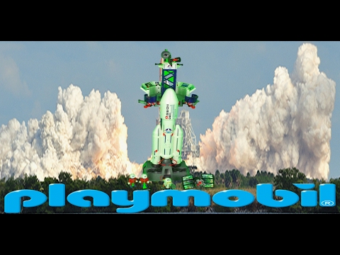 PLAYMOBIL 6195 NASA Space rocket full build and Launch !