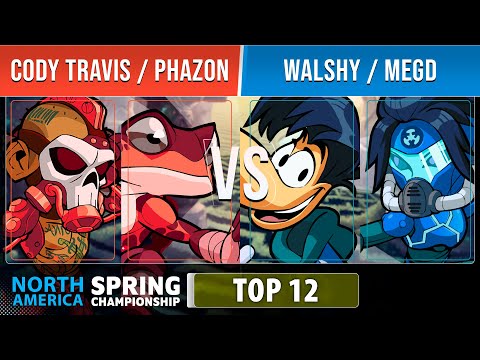 Cody Travis & Phazon VS Walshy & megd - Top 12 - NA - Brawlhalla Spring Championship 2022