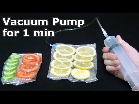 DIY Vacuum Pump for 1 minute | How to make a vacuum pump from a syringe