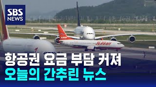 10월 국제선 유류할증료 또 3단계 올라…항공권 요금 부담↑ / SBS