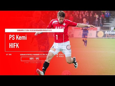 PS Kemi - HIFK 1-2 (1-1) | 3.7.2016 | Maalikooste