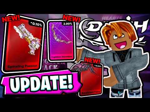 NEW Death Ball Valentine’s Update | New Swords, Auras, & New Map💘