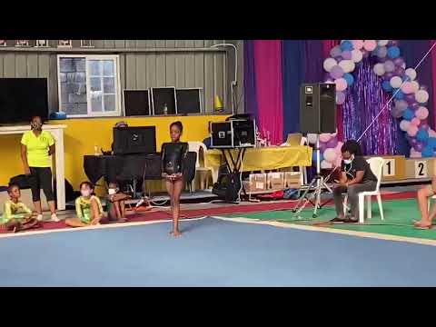 Savanna Adams level 3 floor routine at the national trials in Jamaica 2021  (proud coach)