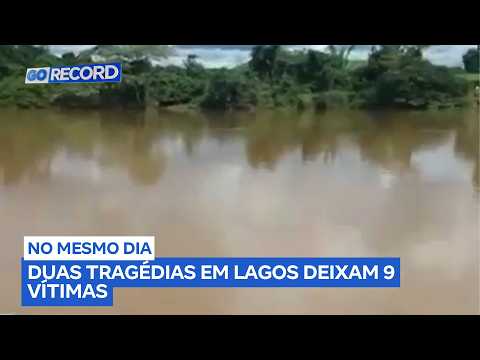 Tragédias em lagos deixam mortos e desaparecidos