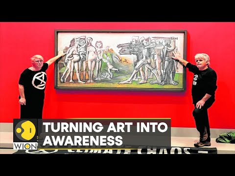 WION Climate Tracker | Activists glue their hands to Picasso's 'Massacre in Korea'
