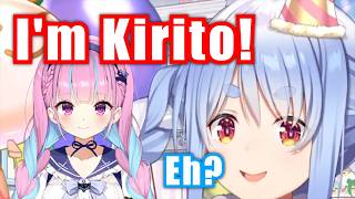 Pekora Got A Weird Message From Aqua After Playing SAO【Hololive】