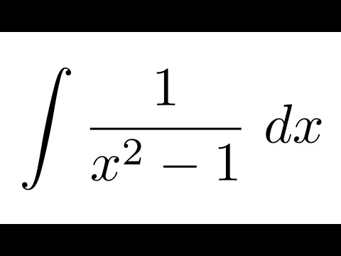 Integral of 1/(x^2-1) (partial fraction decomposition)