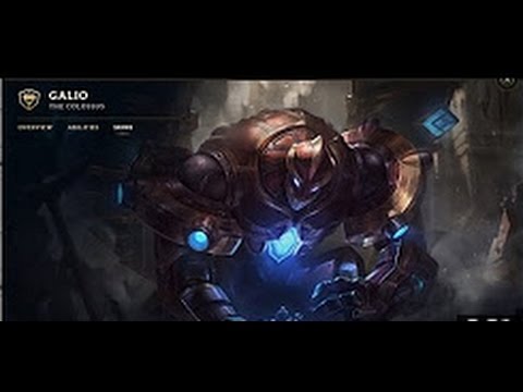 Hextech Galio Skin Spotlight ( Champion Rework ) Update 2017 - League of Legends