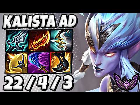 Kalista vs Jhin ADC [ QuadraKill ] Korea Master Patch 25.21 ✅