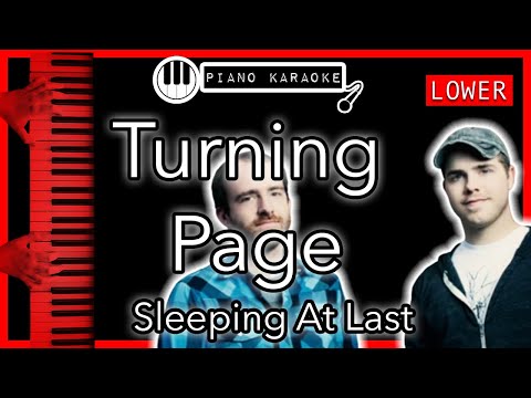 Turning Page (LOWER -3) - Sleeping At Last - Piano Karaoke Instrumental