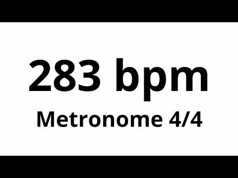 283 bpm tempo ' metronome ' 4/4
