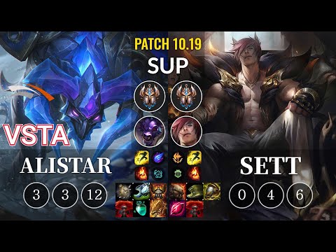 HLE Vsta Alistar vs Sett Sup - KR Patch 10.19