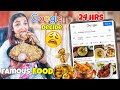 I ate FAMOUS FOOD Recommended By GOOGLE for 24 Hours Challenge - Most Viral Food Challenge - INDIA