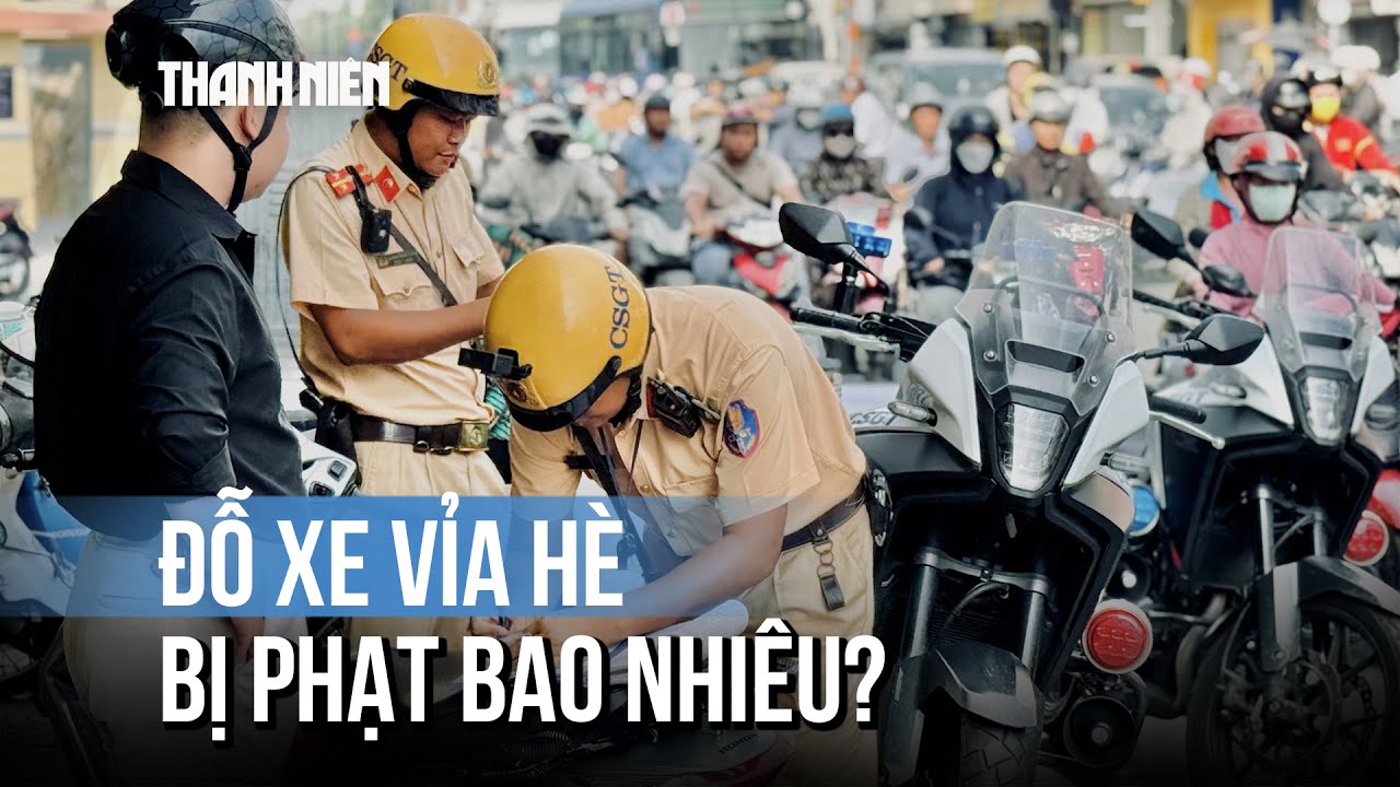 Đỗ xe máy trên vỉa hè bị phạt bao nhiêu, trường hợp nào thì không bị phạt?