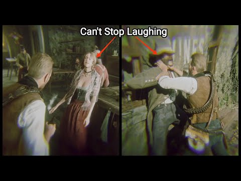 Arthur Has The Funniest Dialogues If He Robs People While Drunk - RDR2