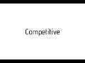 How to pronounce Competitive / Competitive pronunciation