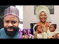 Finally! Gabriel Afolayan Flaunts His Twin Boys For The First Time, After 1st Marriage Crash & 2nd…