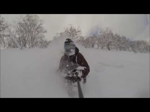 japow faceshots in kiroro