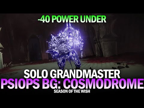 Solo GM -40 Power Under - PsiOps Battleground Cosmodrome [Destiny 2]