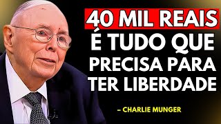 Charlie Munger: 40 mil são suficientes para escapar da armadilha do salário #liberdadefinanceira