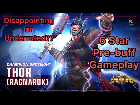 Pre Buff Thor Rag Gameplay, My Least Favorite Champ in Marvel Contest of Champions