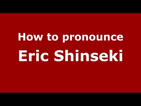 How to pronounce Eric Shinseki (American English/US) - PronounceNames.com