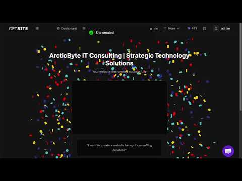 GetSite 소개 영상