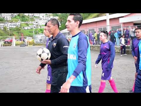 Finales liga Santa Rosa, microfútbol en acción