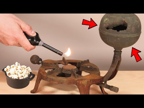 1940s Camping Stove Restoration - From Ruin to Popcorn