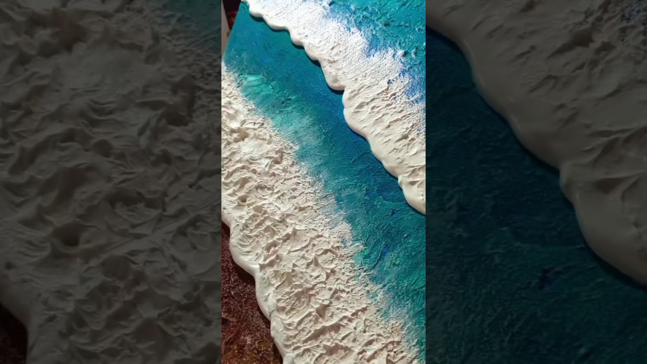 You Won't Believe How Easy Sea Painting Is! Texture Art