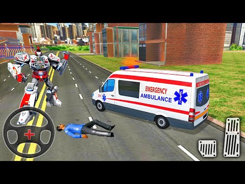 Ambulance Robot City Rescue - Transformer Van Emergency Driver #2 - Android Gameplay