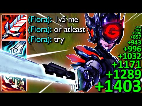 FULL LIFESTEAL FIORA CAN LITERALLY 1v5
