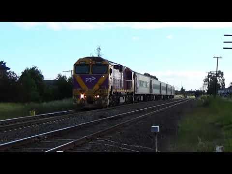 trains on the North East line Victoria