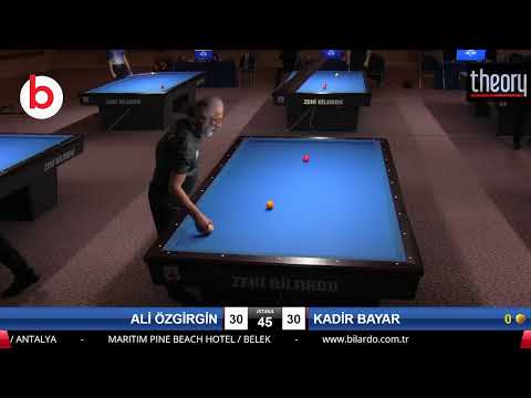 ALİ ÖZGİRGİN & KADİR BAYAR Bilardo Maçı - 2020 VETERANLAR 1.ETAP-V-1.TUR